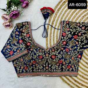 Fashion Ladies <b>Tops</b> Latest Design Blouses Ladies Women Puff Sleeve <b>Top</b> for Women Wedding Wear Saree and <b>Lehenga</b> Choli Blouse - Product Image 4