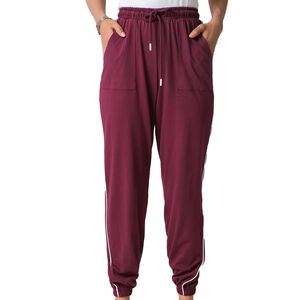 Pantalons pour femmes à taille haute, surdimensionnés, unis, avec logo personnalisé, vente en gros, nouveau style, pantalons de sport pour femmes, service OEM - Product Image 4