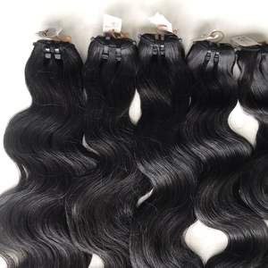 Hot Virgin 100% Raw Vietnamien Remy Extensions de cheveux Bouncy Loose Wave Non traité Frontal Grade avec aucun reste d'emmêlement - Product Image 2