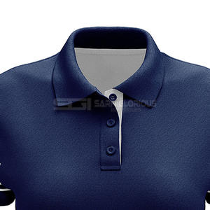 Camiseta Polo de Algodón para Mujer, Ligera, Transpirable, Informal, de Alta Calidad, con Diseño Bordado, Estampado Sólido - Product Image 5