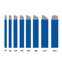Lame de stylo de tatouage de Microblading de sourcil jetable de haute qualité 0.16MM 0.18MM 0.2MM aiguilles en acier inoxydable pour le maquillage Permanent