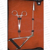 McGivney Ligatör Seti Komple 240mm Ligatör 50mm Koni 100 O-Ring Alman Paslanmaz Çelik Manuel CE Sertifikalı 3 Yıl Cerrahi Kullanım İçin Uygun