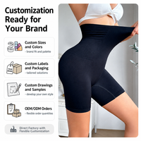 Shorts gainants taille haute pour femme, effet ventre plat et rehaussement des fesses, pour usage quotidien, vente en gros