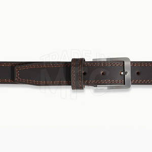 Personalizable precio al por mayor de fábrica de los hombres de cuero hecho vestido pantalón cinturones con hebilla para la venta - Product Image 6