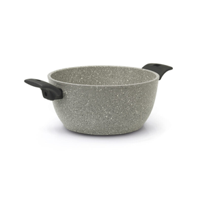 Casserole en aluminium antiadhésive de haute qualité, fabrication italienne, revêtement granit épais, pour soupes et sauces, compatible induction et gaz - Product Image 1