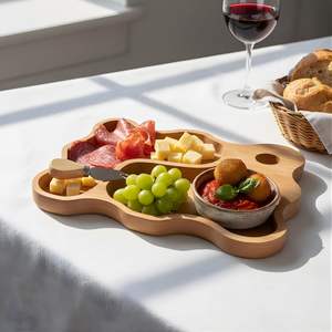 Handcrafted Wooden Wine <b>Glass</b> <b>Holder</b> Tray Natural Seasoned Polished Wood Elegant Decorative Low Price for Restaurant Available - Product Image 1
