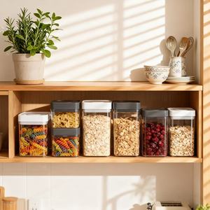 Vacare POP ภาชนะบรรจุเครื่องดื่มแบบสุญญากาศ, ฝาปิดสามารถวางซ้อนกันได้หนึ่งปุ่มเปิดความจุขนาดใหญ่ปราศจากสาร BPA สำหรับห้องครัว - Product Image 5