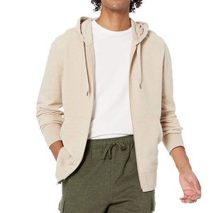 Sweat à capuche zippé personnalisé de haute qualité pour hommes respirant 100% coton Fitness vêtements Logo nouveaux sweats à capuche respirants très - Product Image 2