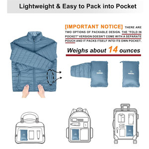 Nueva Chaqueta Acolchada Ligera de Invierno para Hombre, Ropa de Lona con Capucha, Transpirable, de Secado Rápido, con Logotipo Frontal, Informal - Product Image 5