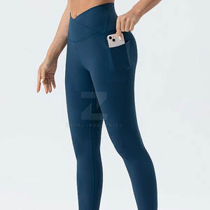 2025 qualité supérieure adultes femmes taille moyenne solide Yoga Leggings respirant séchage rapide poids léger meilleure vente bas prix - Product Image 5