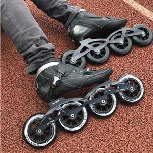 Patins à roulettes de vitesse professionnels pour l'extérieur avec roues de 110 mm, botte en polypropylène, patins de course haute performance pour hommes et femmes - Product Image 3
