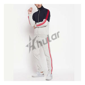 Conjunto de chándal y sudadera de poliéster para hombre de tela suave deportiva de alta calidad OEM, chándales de 2 piezas para correr para hombre - Product Image 2