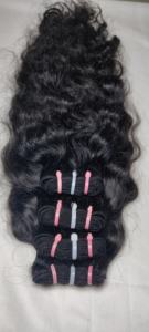 Cheveux humains vierges indiens de qualité supérieure, tissage double machine, mèches lâches, style ondulé naturel, 100 grammes, Jerry Hairs, 100% simple - Product Image 6