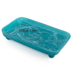 Vente directe en usine plateau de service en résine personnalisable Style design moderne plateau de service sûr pour les aliments couleurs personnalisées plateau à chocolat - Product Image 3