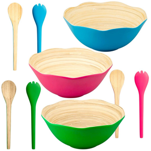 Cuenco de bambú ecológico al por mayor de Vietnam, biodegradable para ensaladas, frutas, postres o aperitivos, precio competitivo - Product Image 5