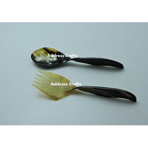 Gran oferta, juego de cucharas de cuerno de alimentación para sopa de La India, cuerno Real 100%, personalizado de alta utilidad utensilio doméstico, juego de cucharas de comida únicas - Product Image 5