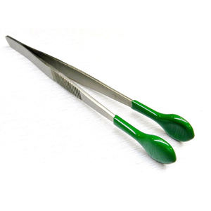 แหนบลูกปัด4.5 "จับลูกปัดแหนบแมตต์เสร็จสิ้นสแตนเลสหยิบแหนบและจับเส้นใย - Product Image 3