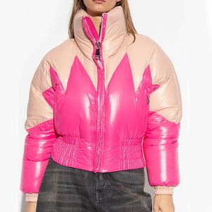 Veste polaire de luxe brillante pour femmes, vêtements d'extérieur chauds et isolés pour un style hivernal moderne - Product Image 4