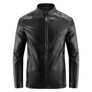 Men's Winter High Quality Genuine Leather <b>Canvas</b> <b>Jacket</b> Business Casual Style Embroidery Breathable Reversible New Biker - Product Image 1