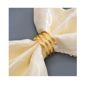 Anneaux de serviette faits à la main de conception antique bonne qualité ronds de serviette colorés pour la décoration de Table de dîner de fête de mariage - Product Image 4