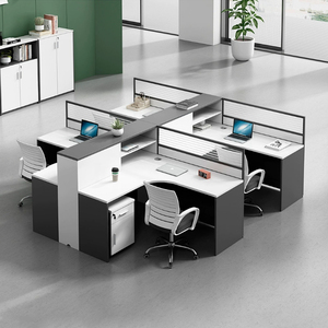 Modern Luxury Executive <b>Desk</b> Extendable L Shaped Office Table Modular Wooden <b>Study</b> <b>Desk</b> with Mobile Cabinet - Product Image 3