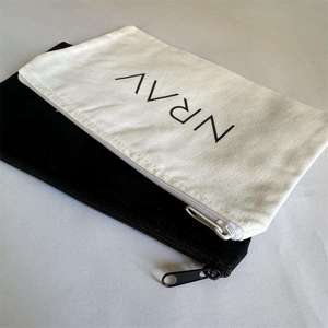 Mayorista Promoción Personalizada Regalo Barato Señoras Bolsa de Viaje Maquillaje Algodón Cosmético Cremallera Bolsa - Product Image 3