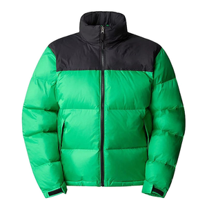 Nouvelle conception de veste d'hiver matelassée pour homme de haute qualité, à séchage rapide, en duvet de canard, avec col à capuche zippé, logo personnalisé sur tissu en toile - Product Image 1