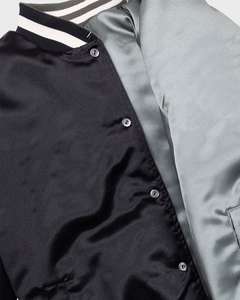 Blouson Bomber en Satin Réversible Fin Personnalisable pour Hommes Respirant Design Universitaire - Product Image 5