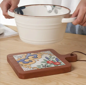 Salvamanteles de madera Premium de Venta caliente-Elegantes soportes para ollas y posavasos para cocina y comedor VIET FARGIMEX - Product Image 4