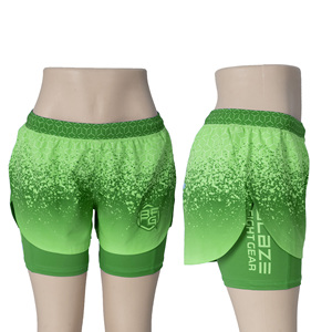 Short confort 2 en 1 GYM & MMA grappin pour femmes NO GI Training Jogging & Running Fabric Lightweight Sublimation Printed - Product Image 1