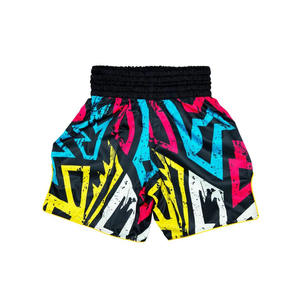 Pantalones Cortos de Muay Thai de Primera Calidad con Logotipo Personalizado Sublimado, Pantalones Cortos para Hombre, Pantalones Cortos de Muay Thai y Kickboxing Personalizados para Adultos - Product Image 5