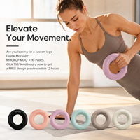 Haltères en silicone esthétiques pour yoga et pilates, entraînement des bras, logo personnalisé, toucher doux, poids de fitness pour les mains, vente en gros, légers