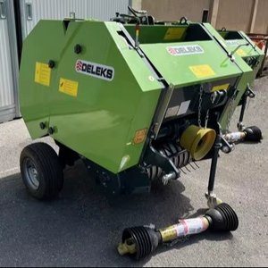 Petit tracteur de haute qualité PTO Driven Mini Baler Machine Presse à foin ronde Boîte de vitesses fournie - Product Image 1