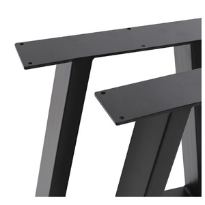 Vinahardware Pieds de meuble en acier moulé en forme de X à usage intensif Pieds de table basse de banc au design moderne pour hôtels, restaurants et écoles - Product Image 5