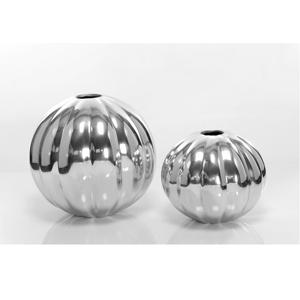 Vases en métal en acier martelé pour fleur Vase à fleur en métal poli argenté à un prix abordable - Product Image 5