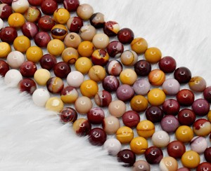 Cuentas de cristal curativas naturales de mookaite multicolor al por mayor de 8 mm, piedras preciosas puras para la fabricación de joyas y meditación - Product Image 3