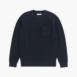 Custom OEM Knit Sweater <b>Men</b> Cotton Pullover Crewneck Long Sleeve Stylish Winter Warm Knitted Jumper Fashion Outfit From BD - Product Image 5