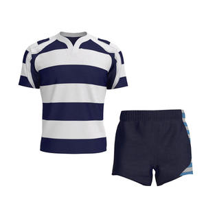 Vente en gros d'un ensemble d'uniformes de rugby ajustables et respirants en polyester 100% pour les grandes tailles, couleurs et logos personnalisés, impression par sublimation, service OEM - Product Image 6