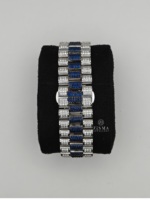 Montre classique en diamant coupe ronde Moissanite certifiée VVS/DEF conçue pour les hommes, incarnant la pointe de la mode Hip Hop