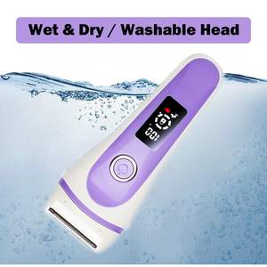 Afeitadora Eléctrica para Mujer, Doble Cuchilla, Uso en Seco/Húmedo, Recortadora de Bikini para Depilación Corporal, Rostro, Brazos, Piernas, Axilas, IPX7, Pantalla LED - Product Image 2