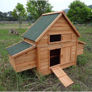 Büyük tavuk evi W/yuvalama kutusu kanatlı kafes SDC002-D ahşap tavuk kümesi açık ahşap Pet House SHUNDA baskı ahşap köpek kulübesi - Product Image 3