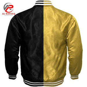 Vêtements pour hommes Streetwear de basketball personnalisé Varsity Jackets Woven Button - Product Image 5
