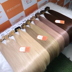 Vente Flash de haute qualité 100% Remy Extensions de cheveux humains kératine droite naturelle pointe plate longue longueur - Product Image 1