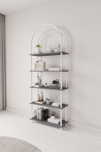 Étagère de salon, bibliothèque, étagère à 5 niveaux pour livres, plantes et décoration intérieure, étagère de salon - Product Image 5