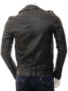 Chaquetas de talla grande para hombre, transpirables de Pakistán, chaqueta de cuero de motorista de alta calidad con patrón de cocodrilo para hombre, recién llegado - Product Image 4