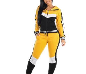 Ensemble de survêtement décontracté à capuche pour femme, personnalisé, en tissu doux, couleur unie, prix imbattable pour la saison hivernale – Direct Usine - Product Image 1