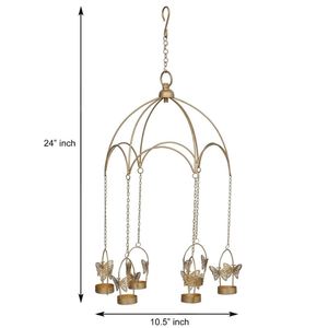 Butterfly <b>Tealight</b> Candle <b>Holder</b> with Umbrella Stand for Home and Office Decor Wedding Party Events Decorative made india - Product Image 2