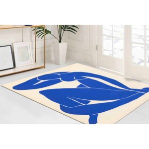 Colorful <b>Rug</b>, Large <b>Rug</b>, <b>Car</b> Mat, Gift For Her, Henri Matisse Blue Nude <b>Rug</b>,With Pile Soft <b>Rug</b> - Product Image 2