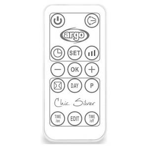 Argo 2000W Termoventilatore avec radiateur électrique 60m CHIC Silver - Product Image 3