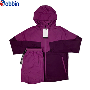 Ensemble short coupe-vent unisexe BOBBIN INDUSTRIES BI-07 personnalisé, haute qualité, 100 % nylon, 2 pièces, respirant, écologique, pour l'automne - Product Image 5